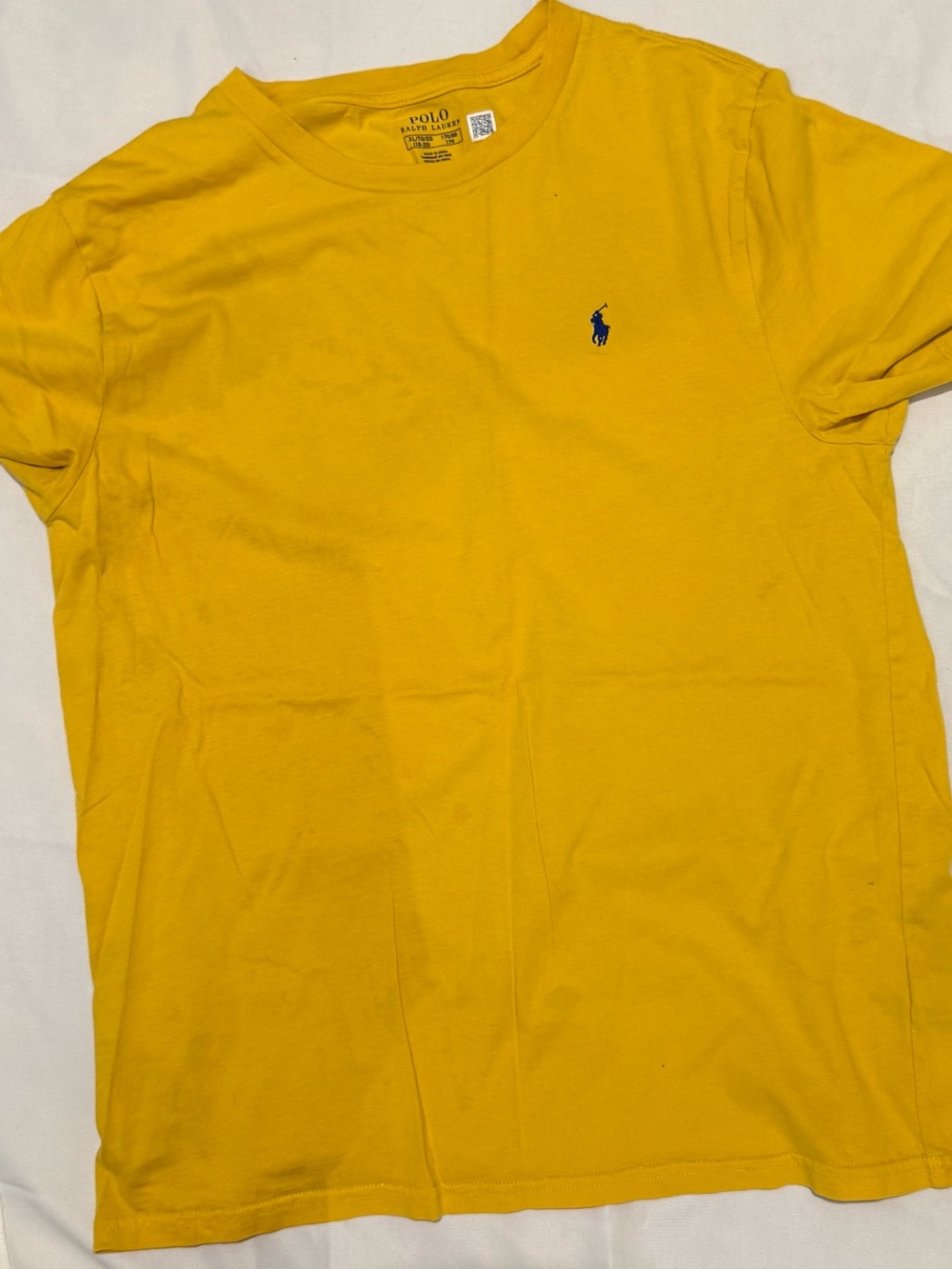 Polo by Ralph Lauren Kids Short-Sleeve Tee in Yellow with Navy Pony